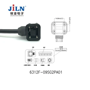 Servo Waterproof 4 Pin Connector Large Current Rate Waterproof Encoder Plug Connector for Servo Cable