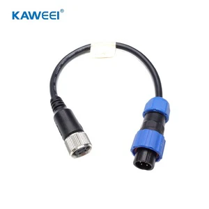 Custom M12 Female to Male Waterproof Connector Cable, IP67 Rated for Industrial Automation Sensors & Control Systems