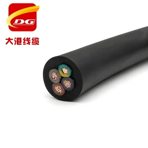 JHS Cable 2 3 4 5 Core Rubber Submersible Pump Cable Wire 2.5mm 4mm 6mm 10mm 16mm 25mm 35mm 50mm 70mm Waterproof Cable