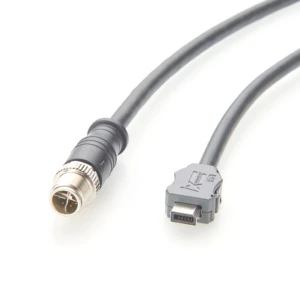 IX A-Key to M12 X-Code Industrial Ethernet Cable, CAT6A Ideal for Industrial Automation, Machine Vision and PoE Applications.
