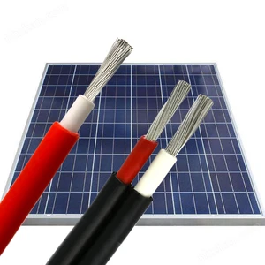 PV1-F DC Stranded Tinned Copper Solar Cable 4mm/6mm 1000V UV Resistant XLPO Insulation for Solar Panel Systems
