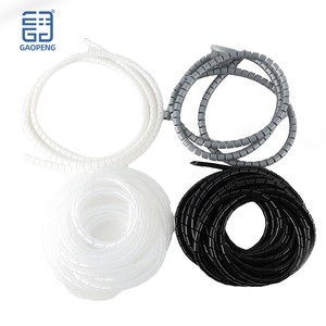Gaopeng Spiral Wire Organizer Wrap Tube Flexible Manage Cord for Harnessing Multiple Cables