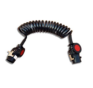 Electrical Spiral ABS 5 Core 7 Pin Coiled Wire Cable for Trailer Connection Line