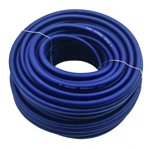 A Roll of 102' FT Feet(31 Meter) 4 AWG Gauge CCA Power Wire Ground Cable Translucent Black Red Blue 3 Color Available