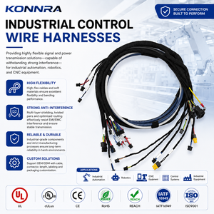 Industrial Robot Connector Wire Harness PVC Custom High Flexible Cable Assembly for Automotive Motorcycle Signal Transmission