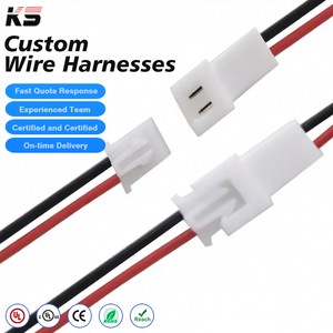 KS Custom JST Cable Assemblies ZH PH EH XH 1.0 1.25 1.5 2.0 2.54mm Pitch 2P 3P 4P 5P 6P JST Jumper Electrical Wire Harness