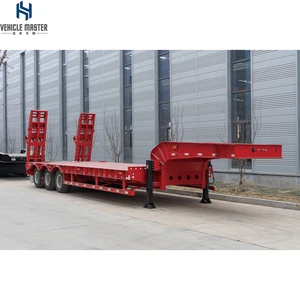 Extendible Low Bed Trailer Multi Axle Modular Lowboy Trailer With Steerable Axles For Overlength Cargo Transport