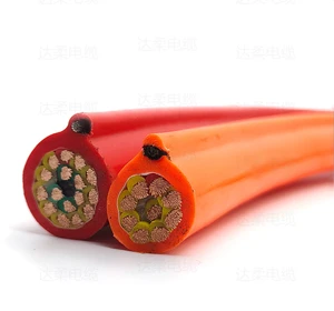 70mm Flexible PVC Electrical Wire Crane Cable Reels Drum Cable
