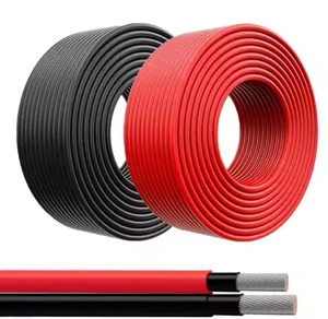 TUV Certified DC Power Photovoltaic Solar Cable for Solar Energy System Sizes 4mm 6mm 6mm2 10mm 10mm2 PV CABLE -1 Black/Red