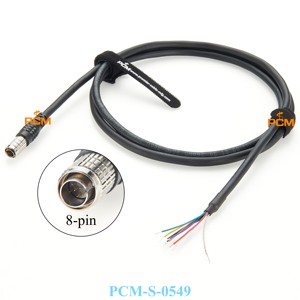 Hirose HR25-7TP-8P Male Straight to Open End Power I/O Trigger GPIO Signal Cable FLIR Flea3 GrassHopper3 Basler GigE CCD Camera