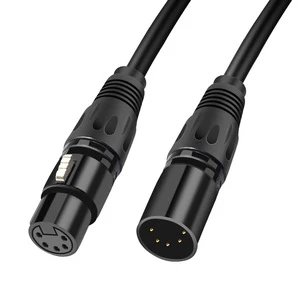 5 PIN DMX XLR Balance Signal Stage Cable Wholesale DMX512 Lead Line Denoise Braided OEM/ODM