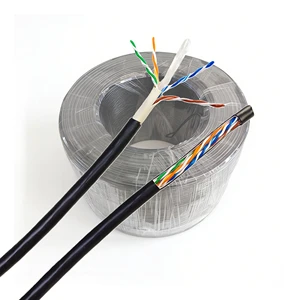 Cat6 UTP Ethernet Cable 100m Reel Bare Copper CCA CCS Conductor 4 Pair PoE Compatible PVC LSZH Jacket Indoor Outdoor