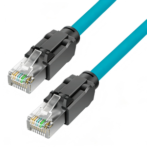 High Flex Cat6A S/FTP Industrial Ethernet Cable RJ45 to RJ45, Stranded Copper PVC Jacket for GigE Vision Camera