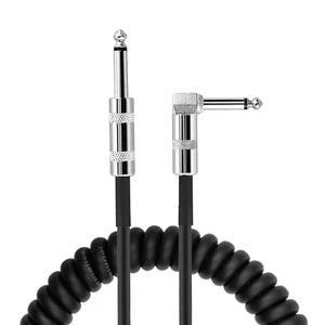 22AWG OFC Wire Low Noise Function Spring Cable Spiral High Flexible Cable Guitar Cable Jack to Jack for Musical Instrument