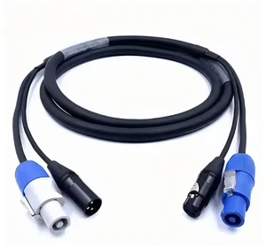 Hot Sale 20A 3x1.5 3x2.5 Powercon Plug-In/Out Cable Copper PVC Fastening Audio Equipment for Stage Lighting Rubber Power Cables