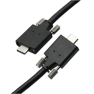 High Quality USB 3.1 3.0 Type C to USB C Dual Screw Lock Camera Cable OEM ODM Design with Braid Shielding Direct Factory Supply
