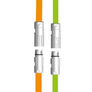 Factory Direct M17 Circular TPU Power and Signal Connectors Black for Servo Motors Available in Field