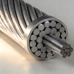 Wolf ACSR Zebra Wire Conductor 336.4 Kcmil ASTM B232 35kV Overhead Power Transmission Cable for Distribution Line