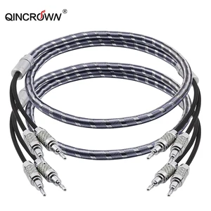 High-Fidelity Audio Speaker Cable Banana PVC Dedicated Anti-Interference Connection Line for Home Power Amplifiers Car Speakers