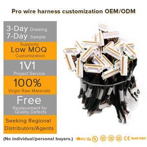 Custom Electrical Ptfe Insulated Wiring Harness Assembly Factory Price for Industrial Motor and PLC Automation Control Systems