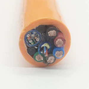 Polyurethane Coated Industrial Outdoor Copper STP CAT5/CAT6 Network and Optical Fiber Power Composite Cable with PE Insulation