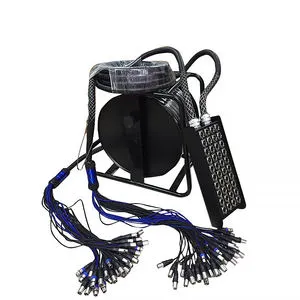 ST 40-Channel Serpentine Audio Cable with XLR Connector for Stage Performances Copper Conductors Construction Power Supply