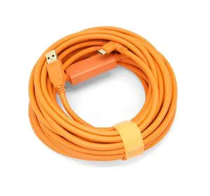 USB 3.0 to USB-C Right Angle Cable (26.2 Feet) Fast Transfer Between Camera and Computer Orange (8m)