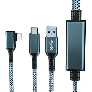 Camera USB Type C Elbow 90 Degree Connect Fast Charge Braided Data Cable