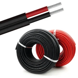 Twin Core Solar PV Cable 2x6mm2 Flexible Solar Battery Cable