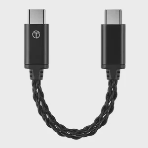 TRN T/O Audio Upgrade Type C to Type C DAC Amp Cable with Combination Shielding Made 8-Strand Silver-Plated Wire for Computer