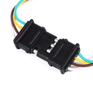 Customizable Length Waterproof PVC Trailer Wiring Harness Pure Copper Conductor SAEJ1128 Standard Durable 4-Pin Automobile