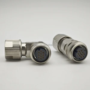 DDK Angle Connector Servo Motor Connector CM10-SP10S-M-D Encoder Brake Plug DDK 2 Core 10 Core for Servo Motor Cable
