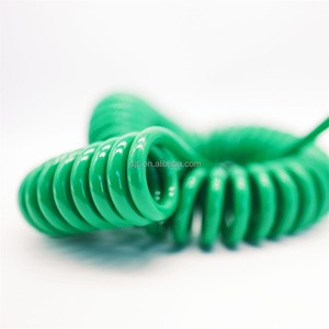Spiral Spring cable, 2 * 1.5 mm PUR wear-resistant, high temperature resistance