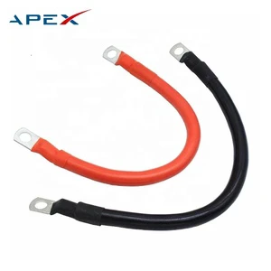 Apex APX-208 High Voltage IP54 Rated Car Battery Cable Industrial Silicone/PVC Jump Leads Black Red 2-10AWG Tinned Copper Wire