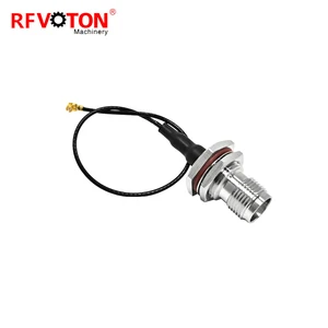 1.37 U.FL to TNC Female O-Ring Bulkhead Waterproof Connector Coaxial Pigtail 1.37MM Cable Assembly Length Customized