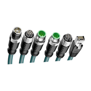 Industrial Grade M12 A/D/X-Code RJ45 Ethernet Cable S/FTP Shielding High Flexibility PVC Insulation for Industrial Automation