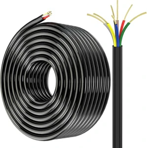 50FT 7-Way Trailer Wiring Heavy Duty 14AWG PVC Insulated Heavy-duty Trailer Cable Electrical Wires Cable Factory