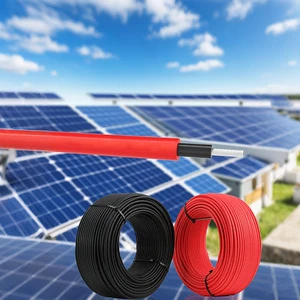 High-Performance Solar Cable PV1-F 4/6mm² Tinned Copper XLPO Insulated 1.8kV TUV Certified for Solar Panels