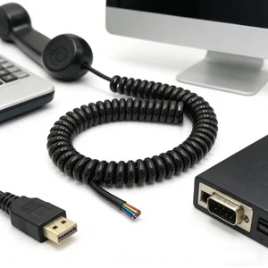 High Quality Copper Wire 750V AC 450/750V Resistant Flexible Spiral Cable Customized Suitable for Telephones and Computers