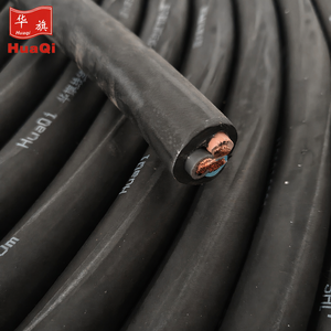 Huaqi 3x25mm 99.9% Pure Copper Submersible Pump Cable Heavy Duty Waterproof IP67 Rubber Power Cord Deep Well Large-Scale