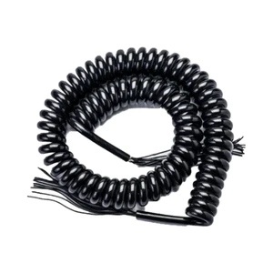 Customized Tin Plated Copper Conductor PVC/PU Jacket Electric Tool Spring Spiral Coiled Cable for Drink Vending Machines