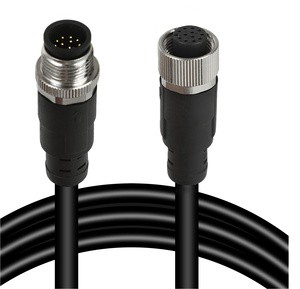 M12 to RJ45 Industrial Ethernet Cable,Automation Systems Interconnect M12 4 Pin D Code Male Shielded Cable Assembly