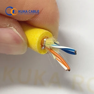 Double Pur Sheath Underwater Cable Marine Cable for Boat Rov Tether Underwater Reel Twisted signal Wire Tether Custom Rov