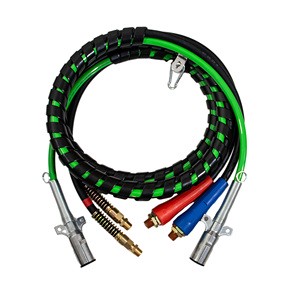 7 Core Cable for Trailer,12/15 ft 3 in 1 Abs/air Power Truck Tractor Us Type Trailer Cable