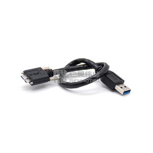 Industrial Camera Cable USB 3.0 Plug to Micro B Cable with Screw Lock Molded Cable Data Transfer Cable for Machine Vision