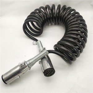 Heavy Duty Flexible Hose 7 Pin Trailer Connector Spiral Cable 15 Pin Trailer Plug 7-pin Trailer Plug air Hose