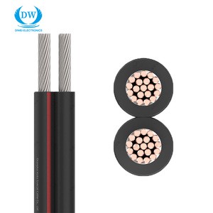 DC Photovoltaic Copper Twin Core High Voltage Solar Cable 4mm/6mm/10mm Industrial Use 600V/1000V AC