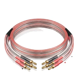 Qingguan HRX Pure Copper Conductor PVC Jacket Speaker Cable for HiFi Amplifier and Speaker Audio Connection