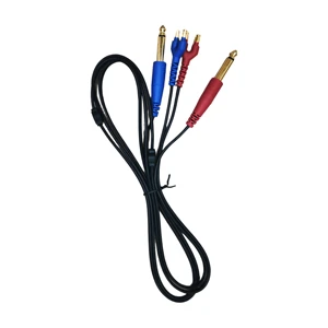 Customized on Demand 6.35mm Dual Straight Connector Air Tube Headphone Cable for Audiometer