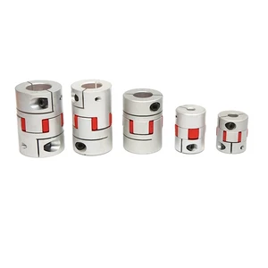 Plum Blossom Coupling Stepper Servo Motor Connector Aluminum Alloy Synchronous Transmission 12-140 Bore Diameter 15300 RPM
